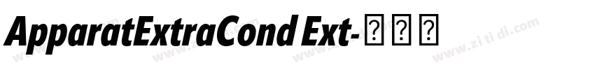 ApparatExtraCond Ext字体转换 ApparatExtraCond Ext字体转换